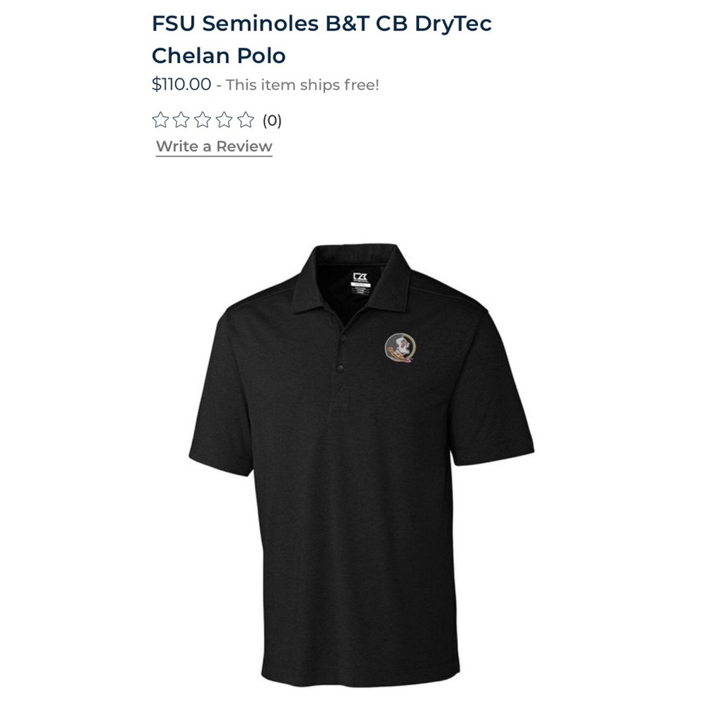 FSU Cutter and Buck Polo
